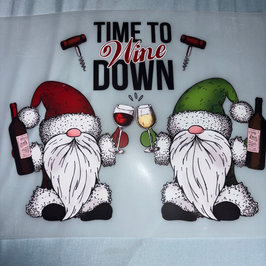 CHRISTMAS | Gnome time to wine down SHIRT TRANSFER