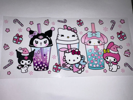 HK Bubble Tea Christmas CUP WRAP DIY