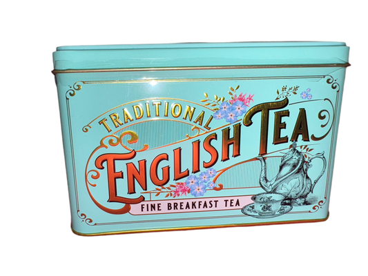 Green Tin Traditional English Tea - Fine Breakfast Tea