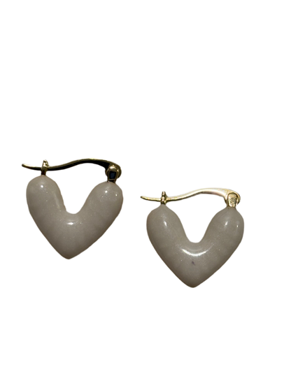 White Heart Hoops Valentines