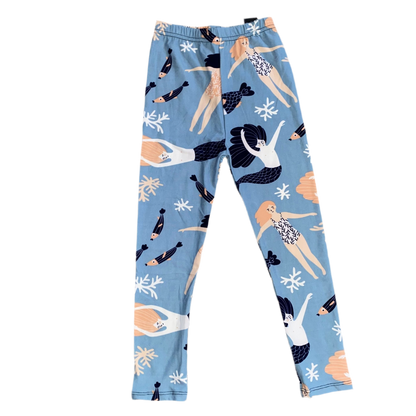 Leggings pour enfants à imprimé sirène