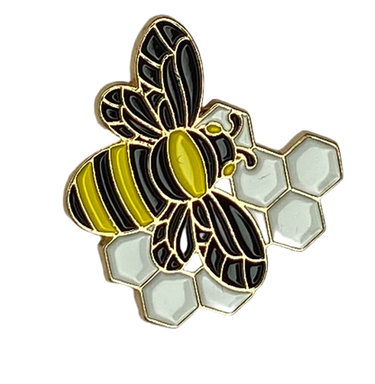 Pin de esmalte de abeja