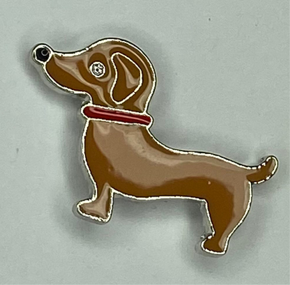 Épingle d’émail de chien de teckel
