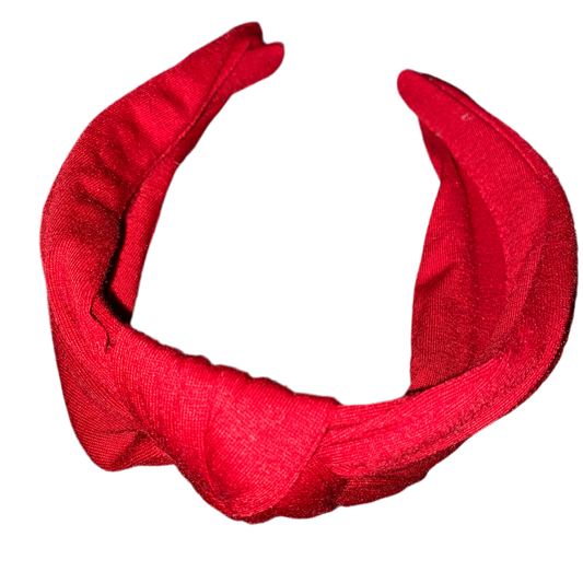 Diadema con nudo rojo