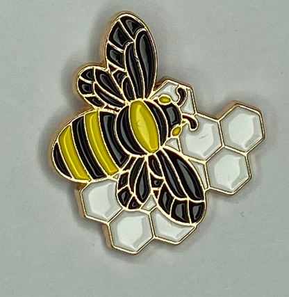 Pin de esmalte de abeja