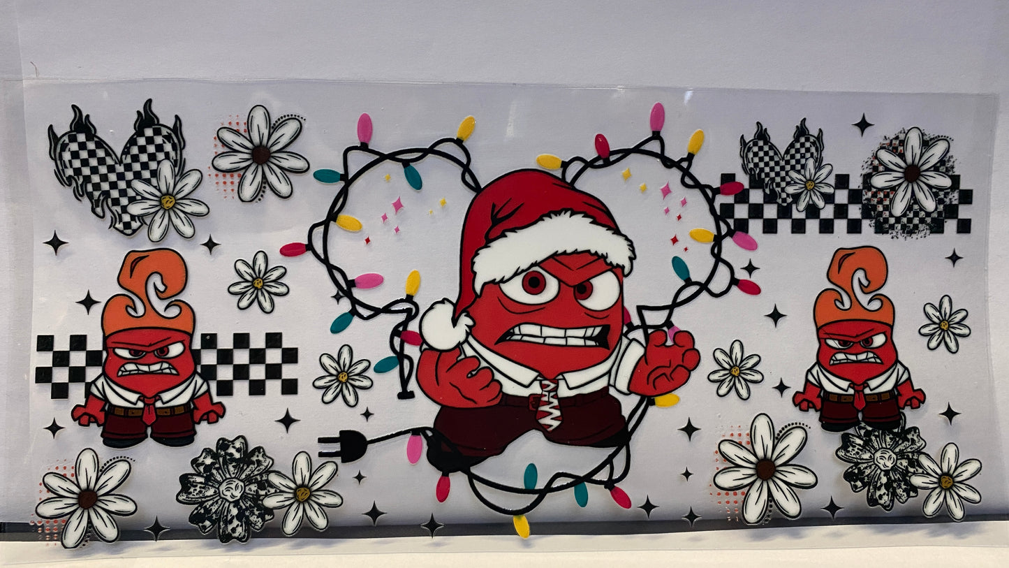 Anger Christmas Inside Out Movie CUP WRAP