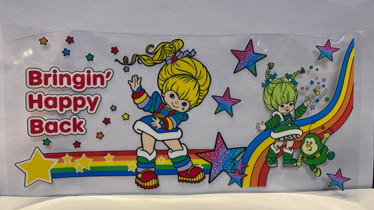Rainbow Brite Bringin' Happy Back CUP WRAP