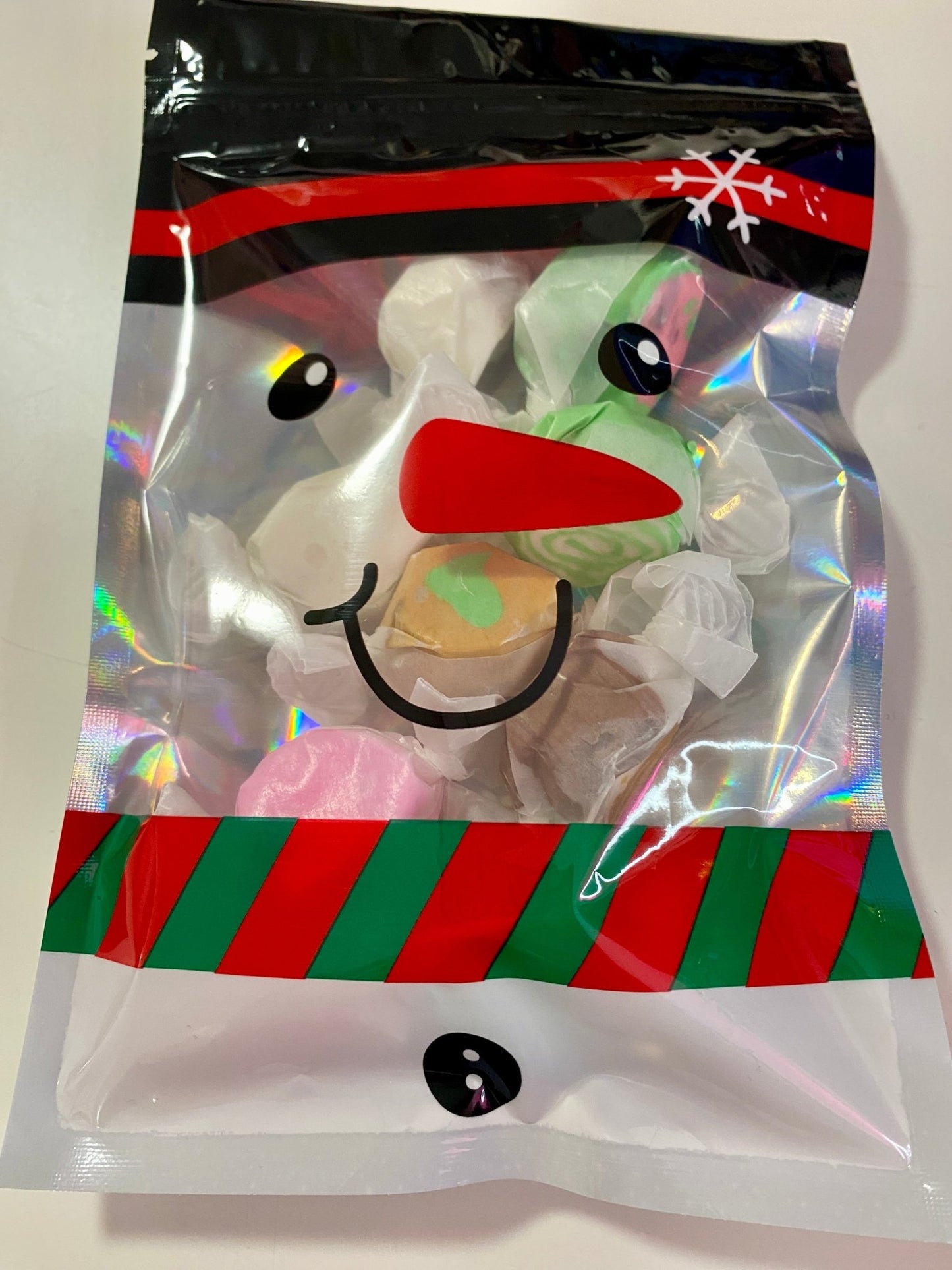 Christmas Frosty Salt Water Taffy Bags