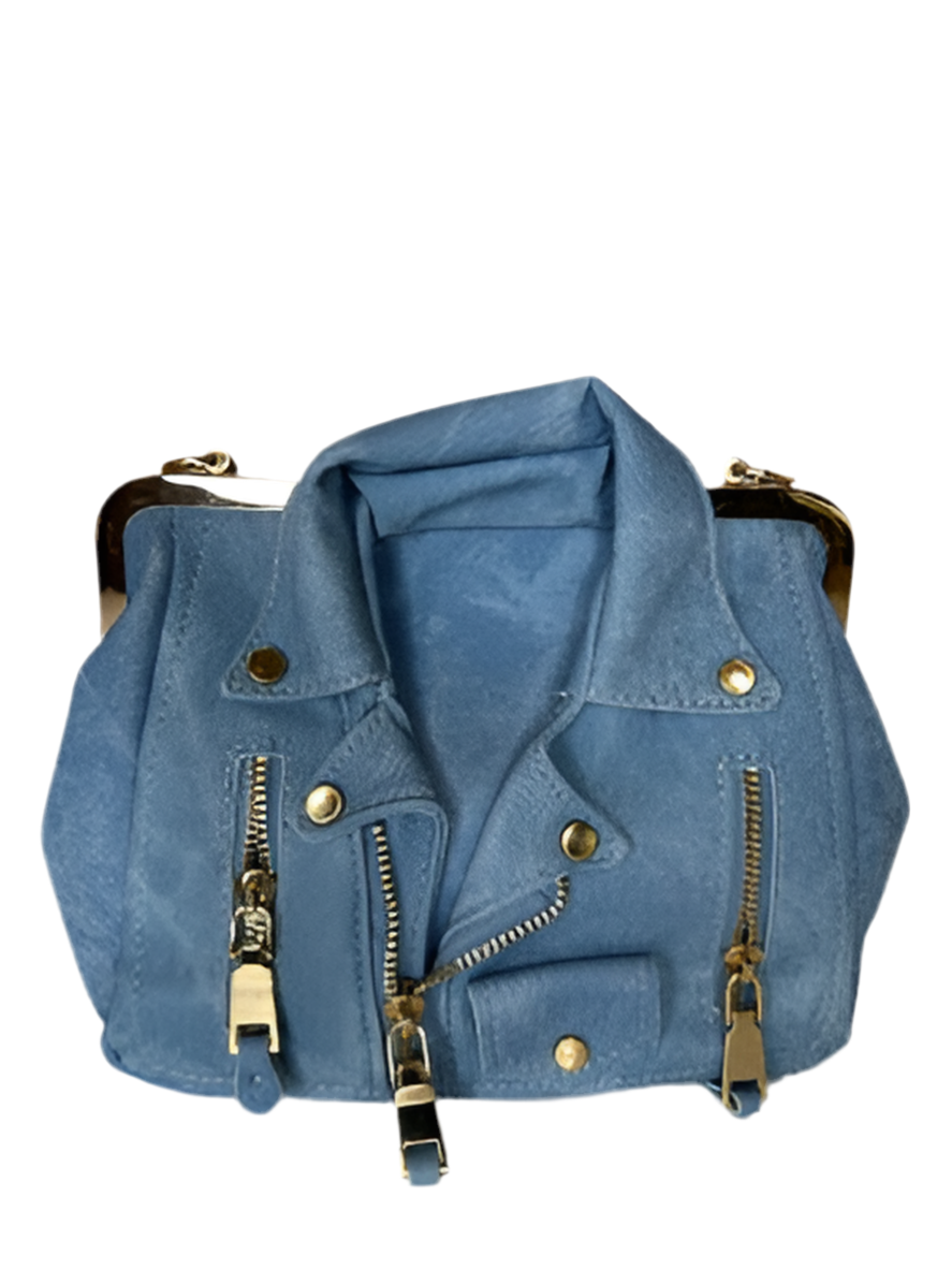 Iconic Leather Jacket Satchel Mini Purse Shoulder Bag