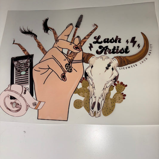 Lash Artist Western SHIRT TRANSFER