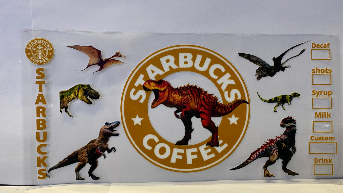 Jurassic Park Starbucks Coffee CUP WRAP