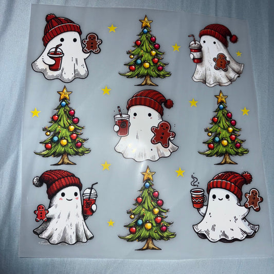 CHRISTMAS | Ghosts & Trees SHIRT TRANSFER
