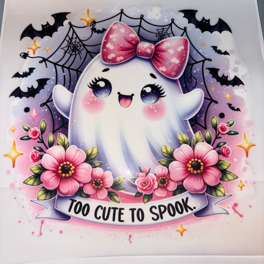 HALLOWEEN | Pink Bat Too Cute Too Spook Shirt Transfer