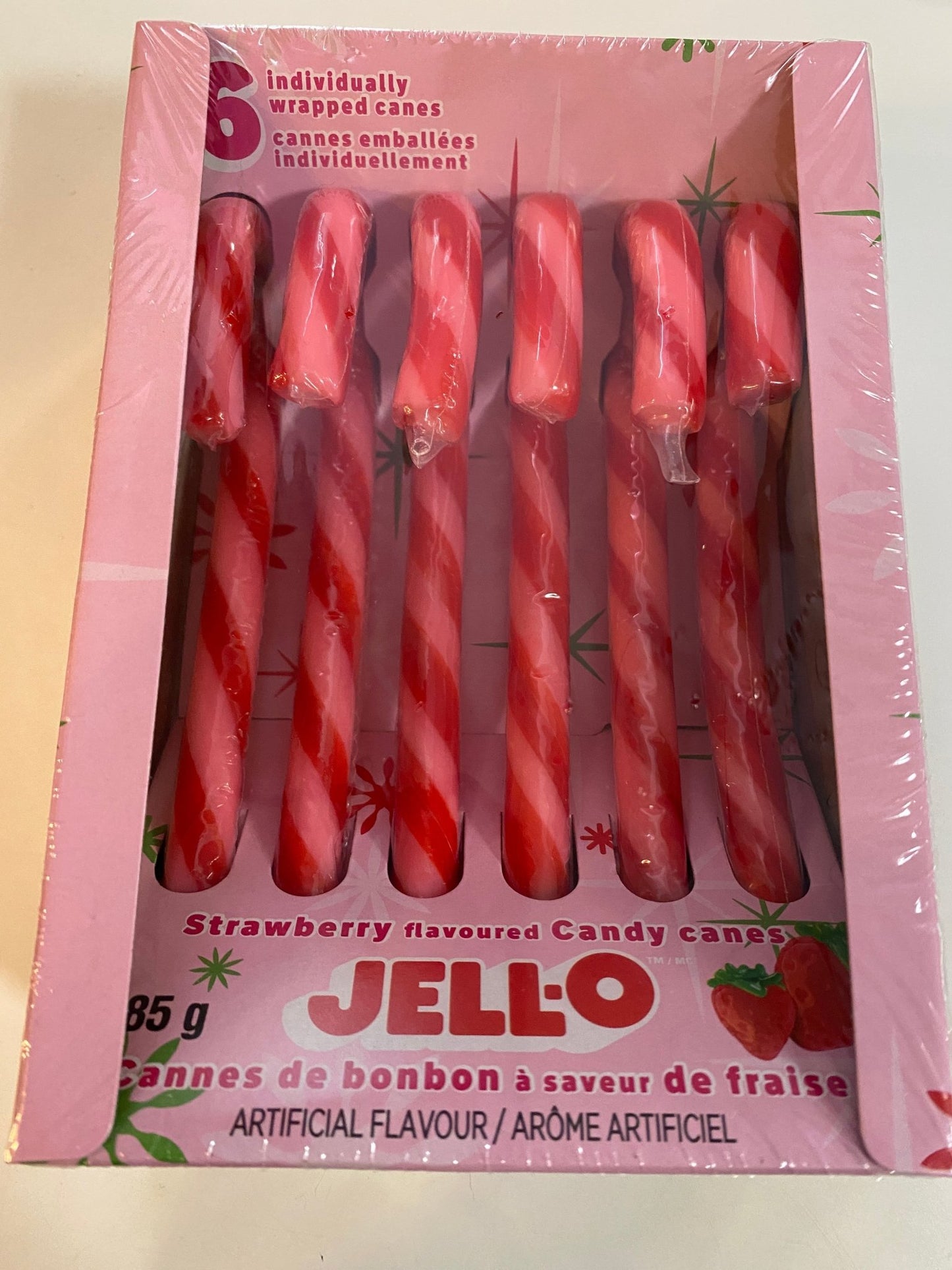 Jello Strawberry Candy Cane Christmas