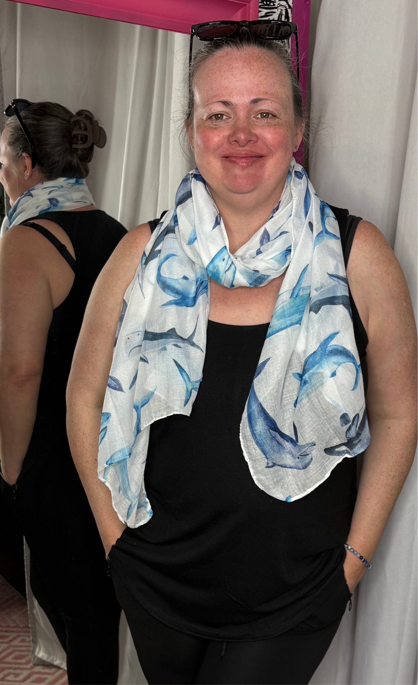 Whale Print Scarf