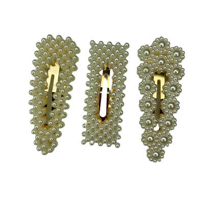 Pinza para el pelo con broche de perla