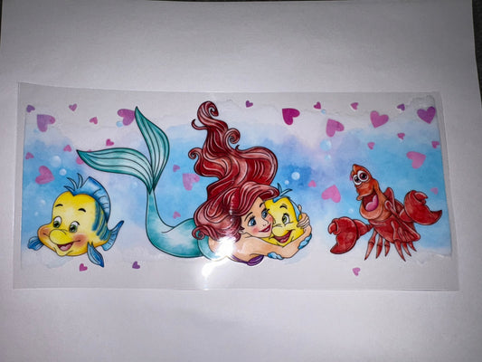 Ariel & Flounder CUP WRAP DIY