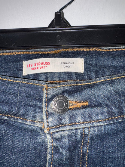 LEVIS Strauss STRAIGHT Leg Denim Jeans 42x32 1055