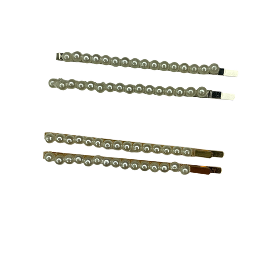 Horquillas para el cabello estilo Bobby con cuentas