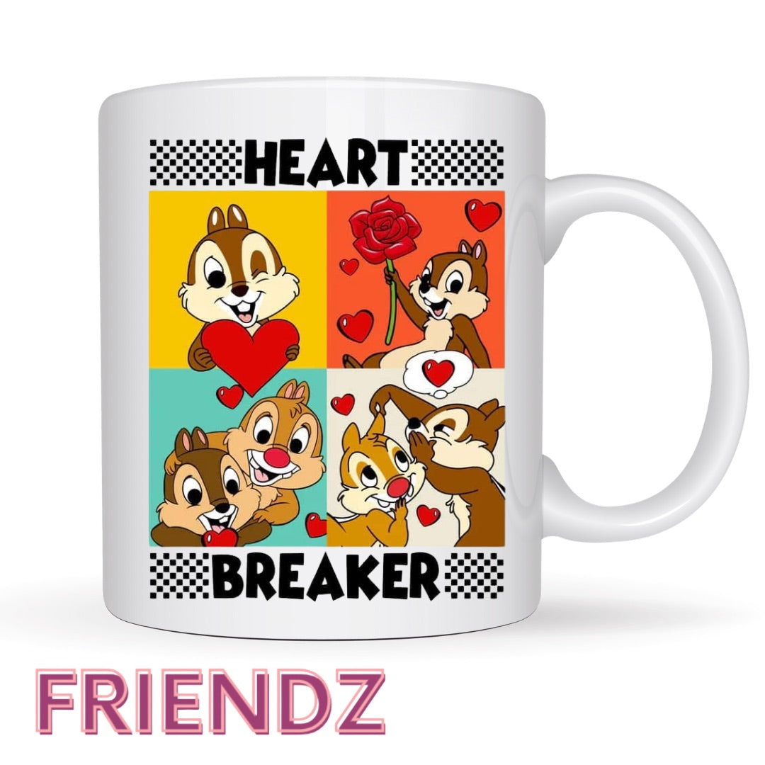 Chipmunks Heart Breaker Valentine Mug