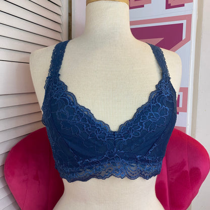 Navy Blue Lace Bralette