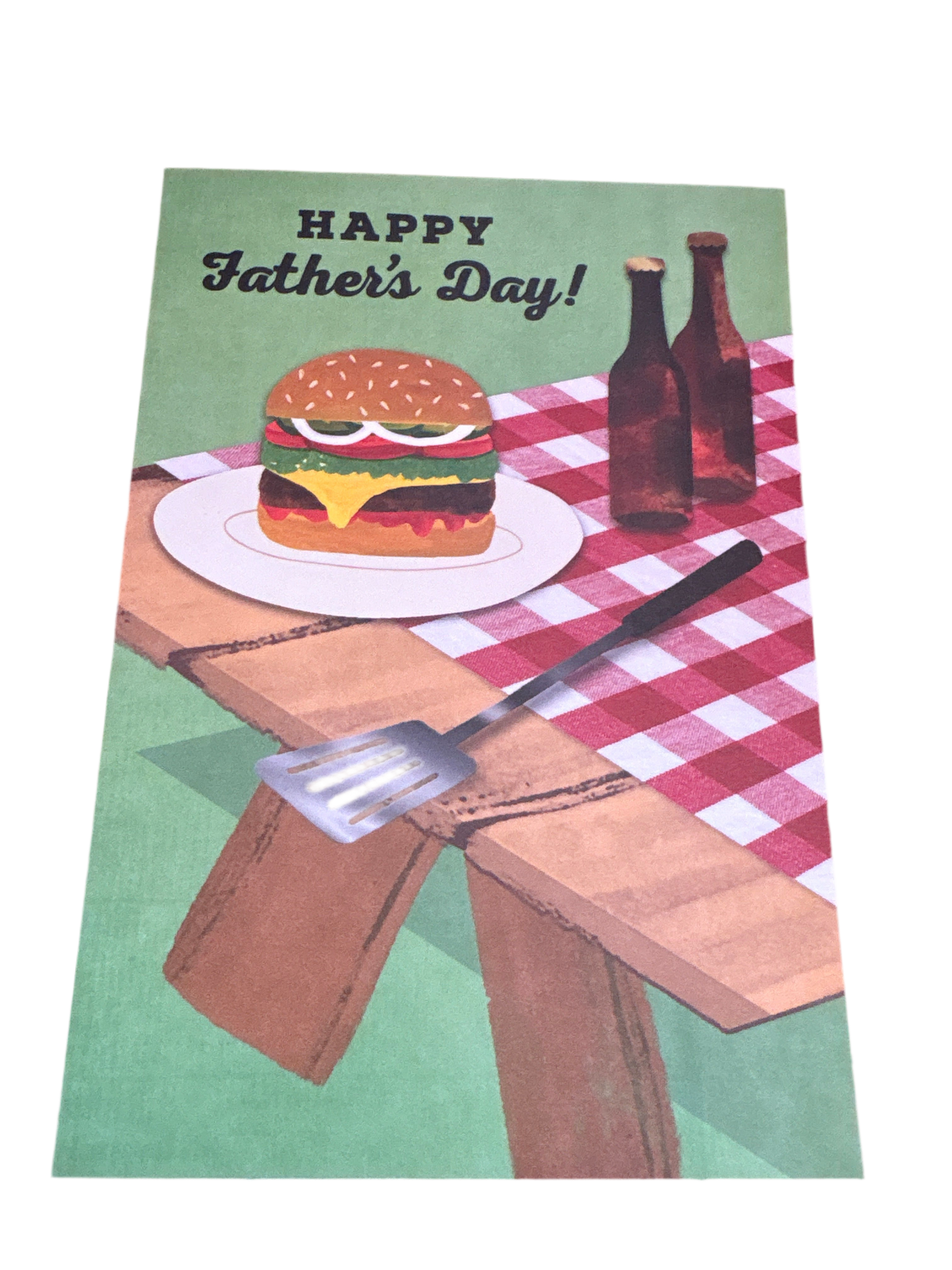 Happy Fathers Day Greeting Card Grilling Backyard BBQ
