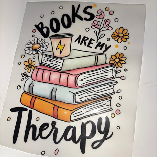 READING | Books are my therapy SHIRT TRANSFER