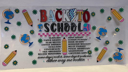 Back to School CUP WRAP