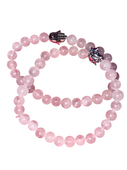 Rose Quartz Gem Stone Bracelet