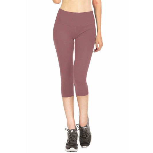 Legging de yoga Capri de couleur unie pour adulte