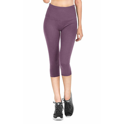 Mauve | Capri Yoga Leggings 
