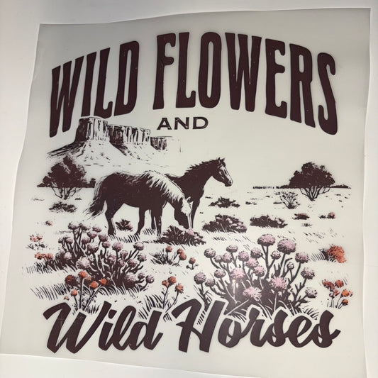 WESTERN | Wildflowers and Wild Horses SHIRT TRANSFER