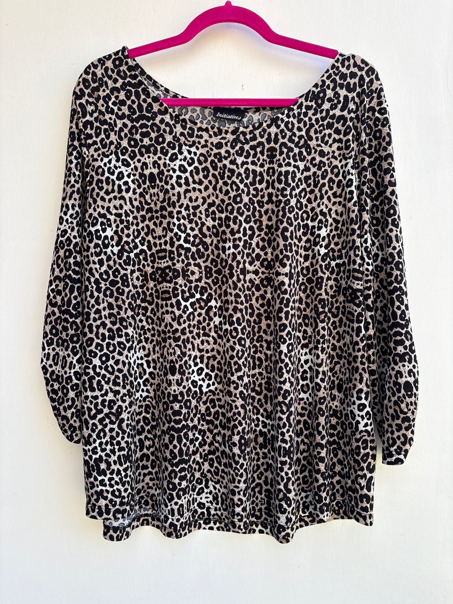 Initiatives Leopard Ladies Blouse Top XXL