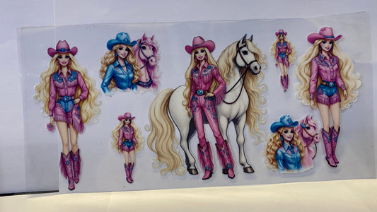 Barbie Horse CUP WRAP