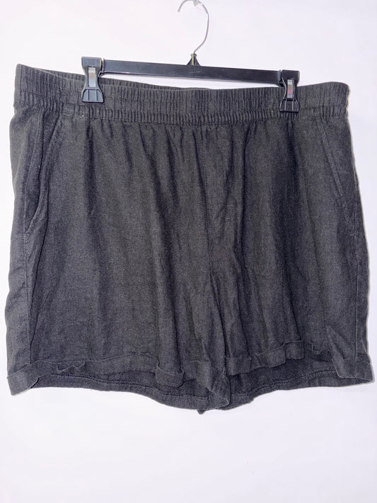 FINAL SALE Frank and Oak Linen Black Shorts Large
