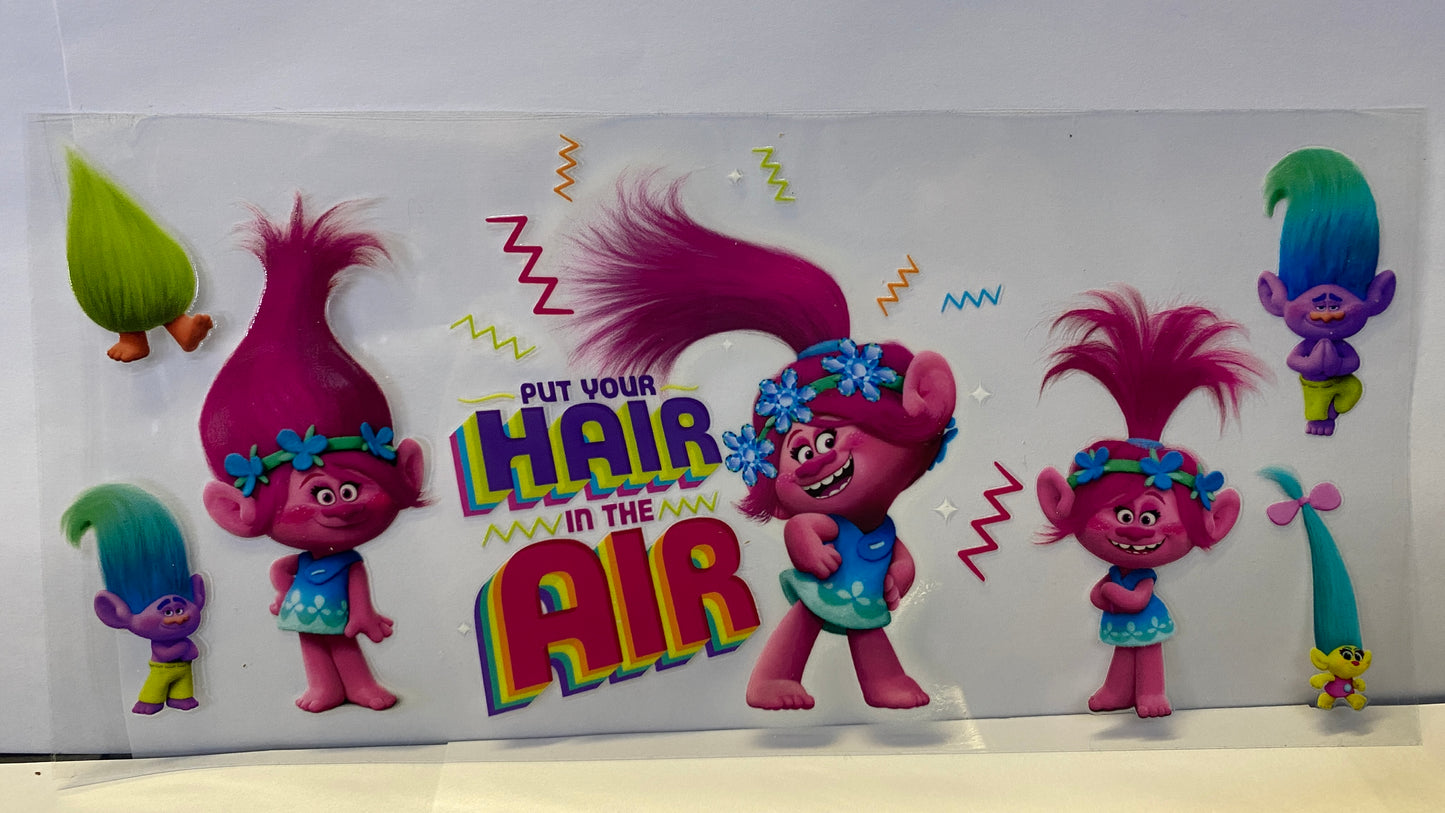 Trolls Put Your Hair in the Air CUP WRAP