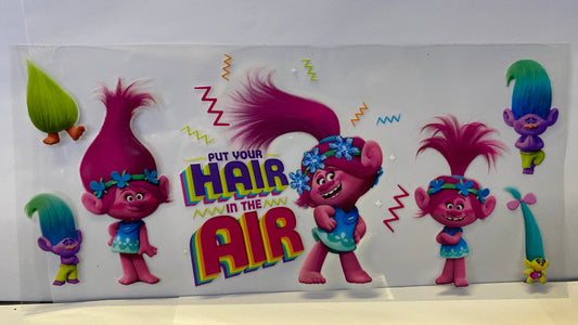 Trolls Put Your Hair in the Air CUP WRAP