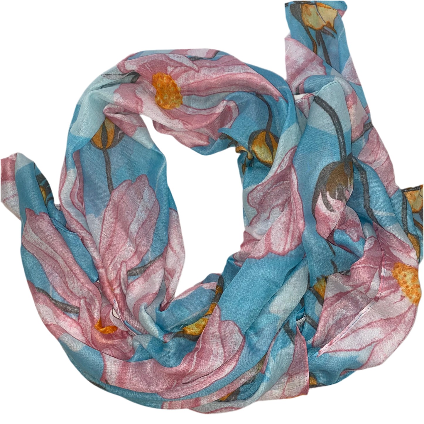 Tulip Blue/Pink Scarf