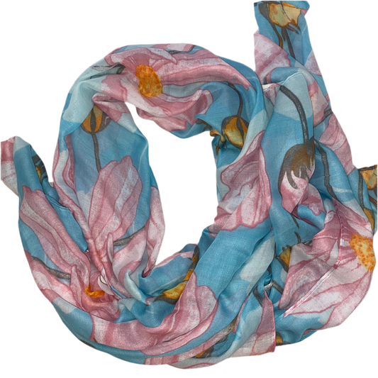 Tulip Blue/Pink Scarf