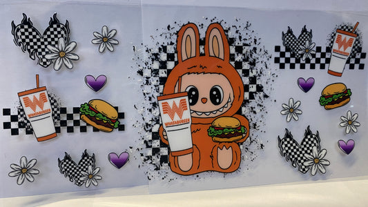Whataburger Labubu CUP WRAP