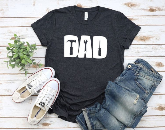 Dad Can Fix It Graphic Tee Shirt Fathers Day 