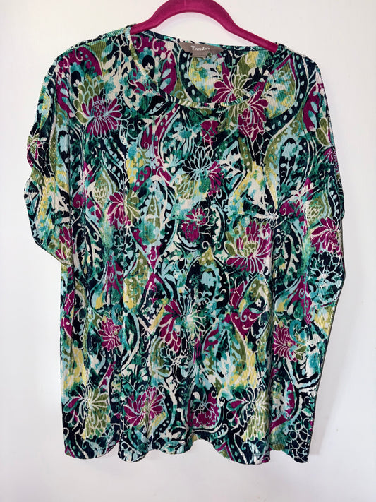 FINAL SALE Crinkle Floral Top