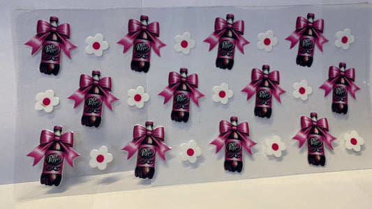 Dr Pepper Pink Bow CUP WRAP
