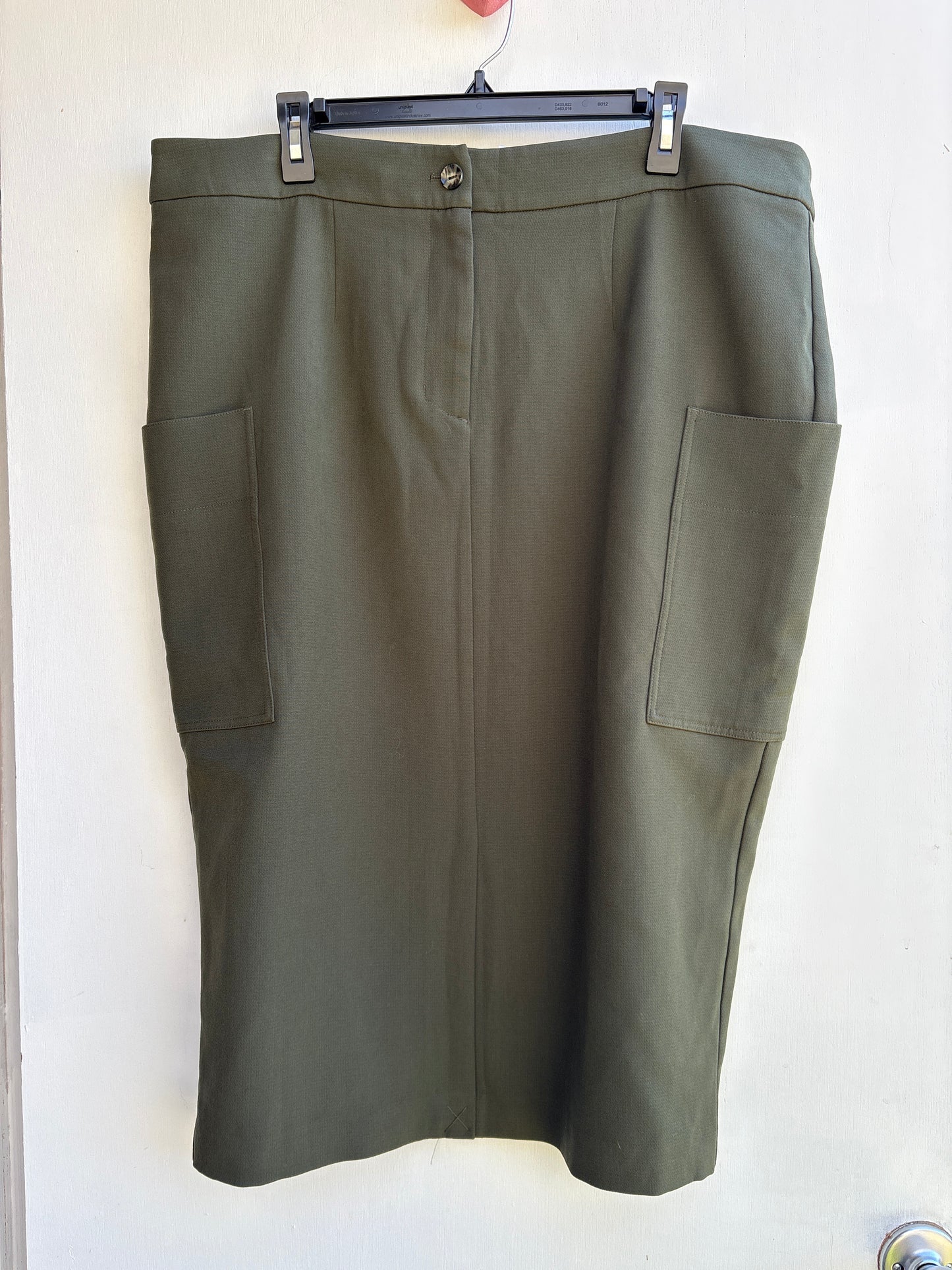 Khaki Utility Pencil Skirt 18
