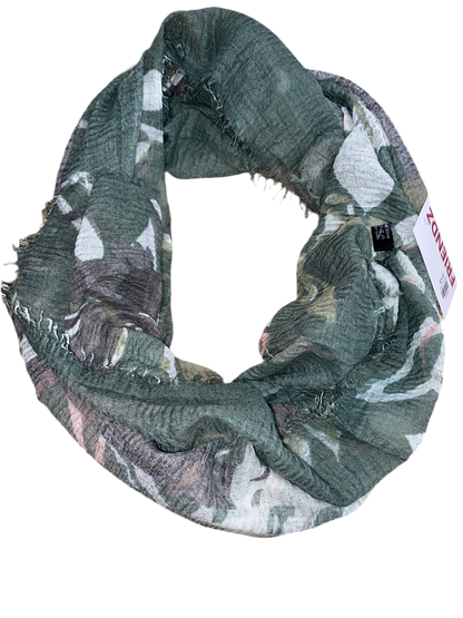 Green Print Scarf
