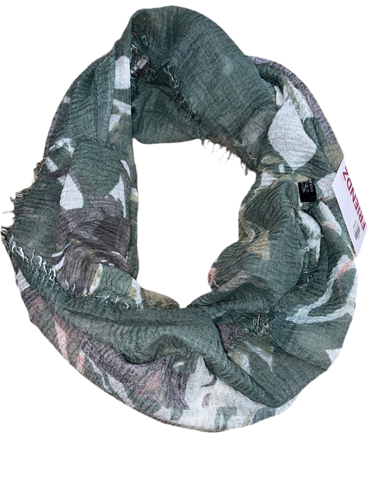 Green Print Scarf