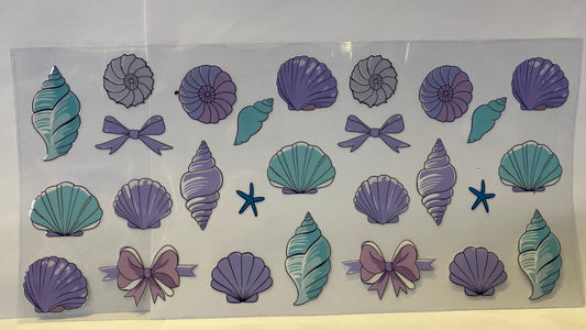 Seashell Blue & Lavender CUP WRAP