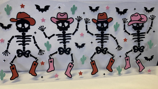 Dancing Skull CUP WRAP
