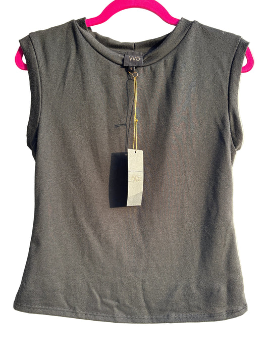 FINAL SALE W5 Black Mock Turtle Neck Top Small