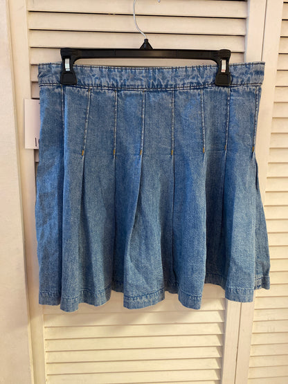 H&M Divided Denim Pleated Skirt Angelic Denim Skirt Size 10